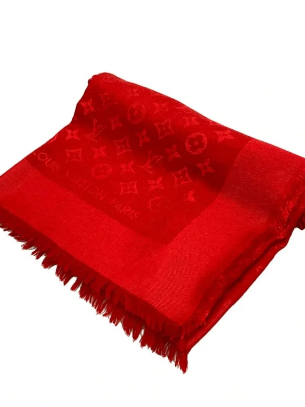 LOUIS VUITTON Shawl Monogram M72237 Pomme d'Amour Unconfirmed Scarf
